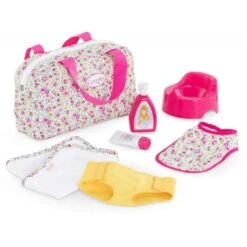 Corolle - Accessoire - Coffret Accessoires à Langer Fleu Pour Poupon 36 Cm