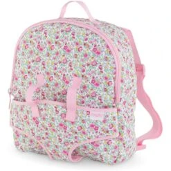 Corolle - Accessoire - Sac à Dos Porte Poupon Fleuri - 30 Cm