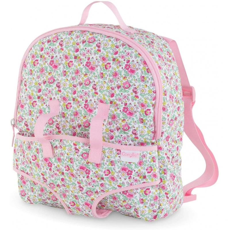 Corolle - Accessoire - Sac à Dos Porte Poupon Fleuri - 30 Cm 1 Corolle - Accessoire - Sac à Dos Porte Poupon Fleuri - 30 Cm
