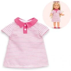 Corolle - Vêtement De Poupée - Robe Polo Rose - 36 Cm