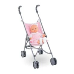 Corolle Mon Grand Poupon - Poussette Canne Rose -Corolle Charme Promos Boutique mon grand poupon poussette canne rose 2