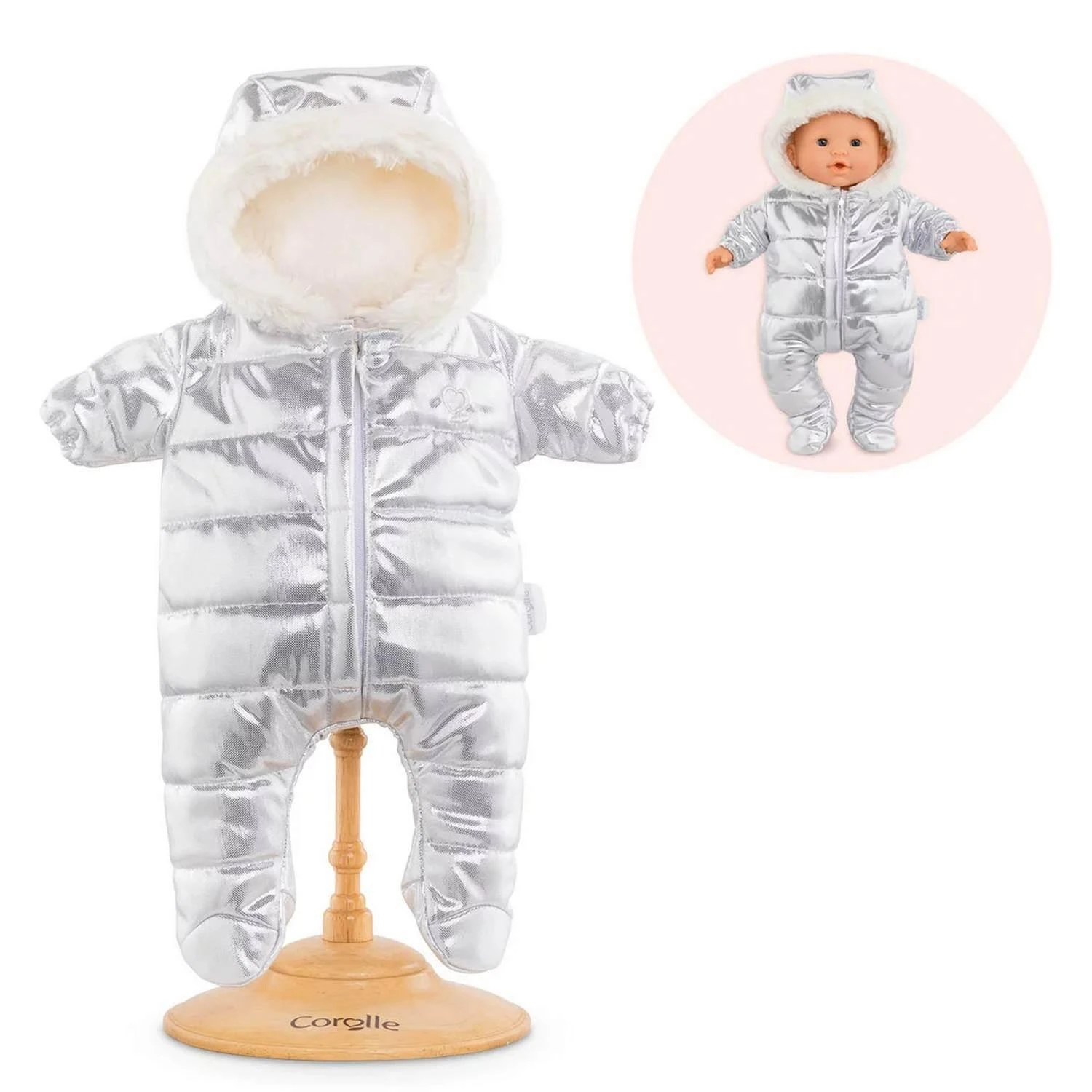 Vêtement Pour Mon Grand Poupon 36 Cm Corolle : Pilote Argenté 1 Vêtement Pour Mon Grand Poupon 36 Cm Corolle : Pilote Argenté