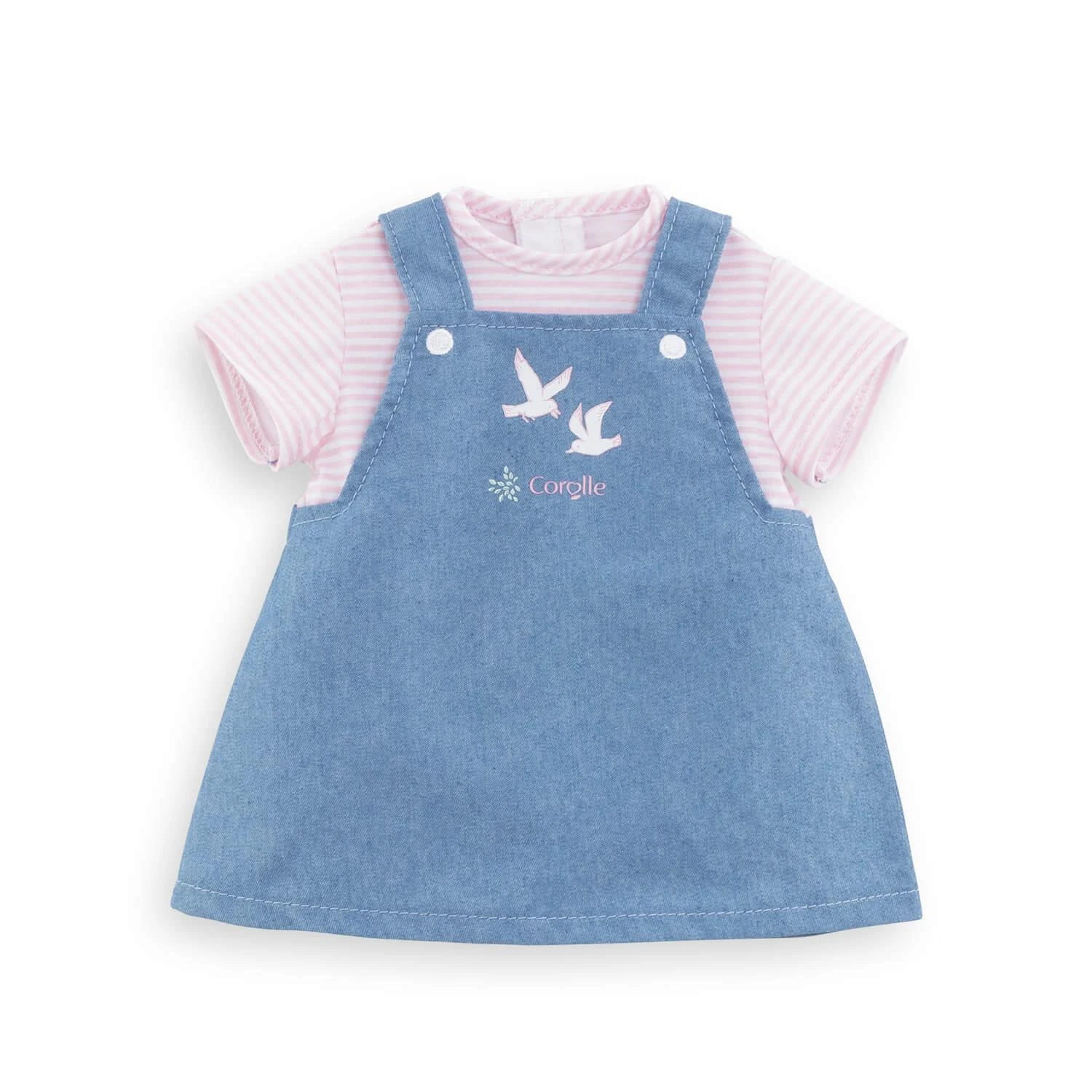 Vêtement Pour Grands Poupons 36 Cm Mon Classique Corolle : Robe Marinière Rose Bords De Loire 1 Vêtement Pour Grands Poupons 36 Cm Mon Classique Corolle : Robe Marinière Rose Bords De Loire