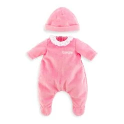 Vêtements Pour Grands Poupons 36 Cm Mon Classique Corolle : Pyjama Rose Et Bonnet
