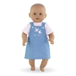 Corolle Vêtement Pour Petit Poupon 30 Cm : Robe Marinière Rose Bords De Loire -Corolle Charme Promos Boutique p3 FULL 110