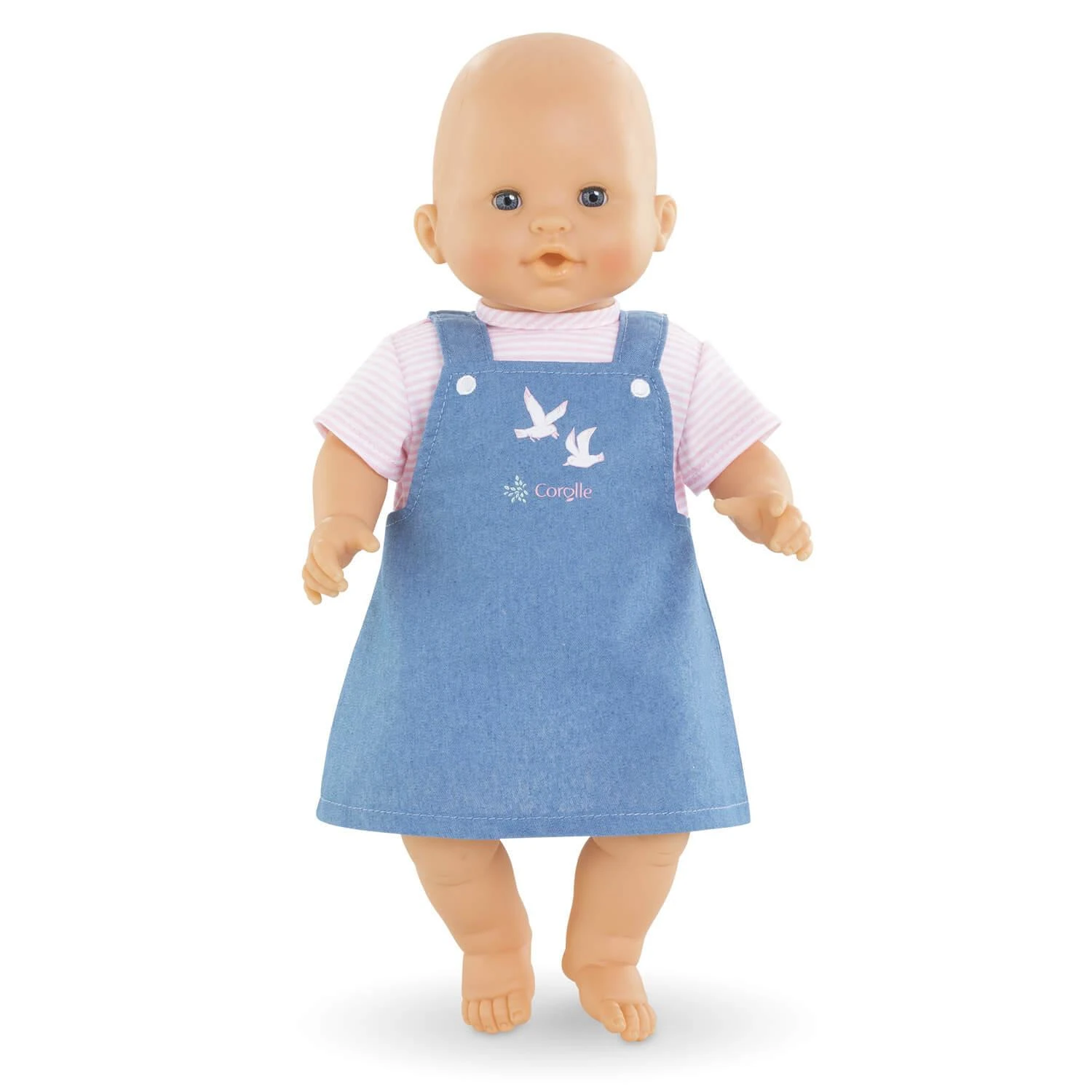 Vêtement Pour Grands Poupons 36 Cm Mon Classique Corolle : Robe Marinière Rose Bords De Loire 3 Vêtement Pour Grands Poupons 36 Cm Mon Classique Corolle : Robe Marinière Rose Bords De Loire – Image 3