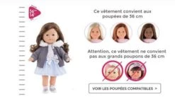 Vêtement Pour Poupée 36 Cm Ma Corolle : Ensemble Top Et Jupe -Corolle Charme Promos Boutique p4 FULL 8