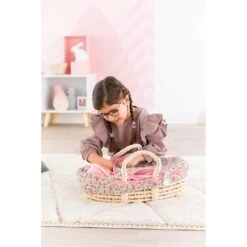 Accessoires Mon Grand Poupon Corolle : Couffin Tressé Pour Poupon 36 Et 42 Cm -Corolle Charme Promos Boutique p6 FULL 34